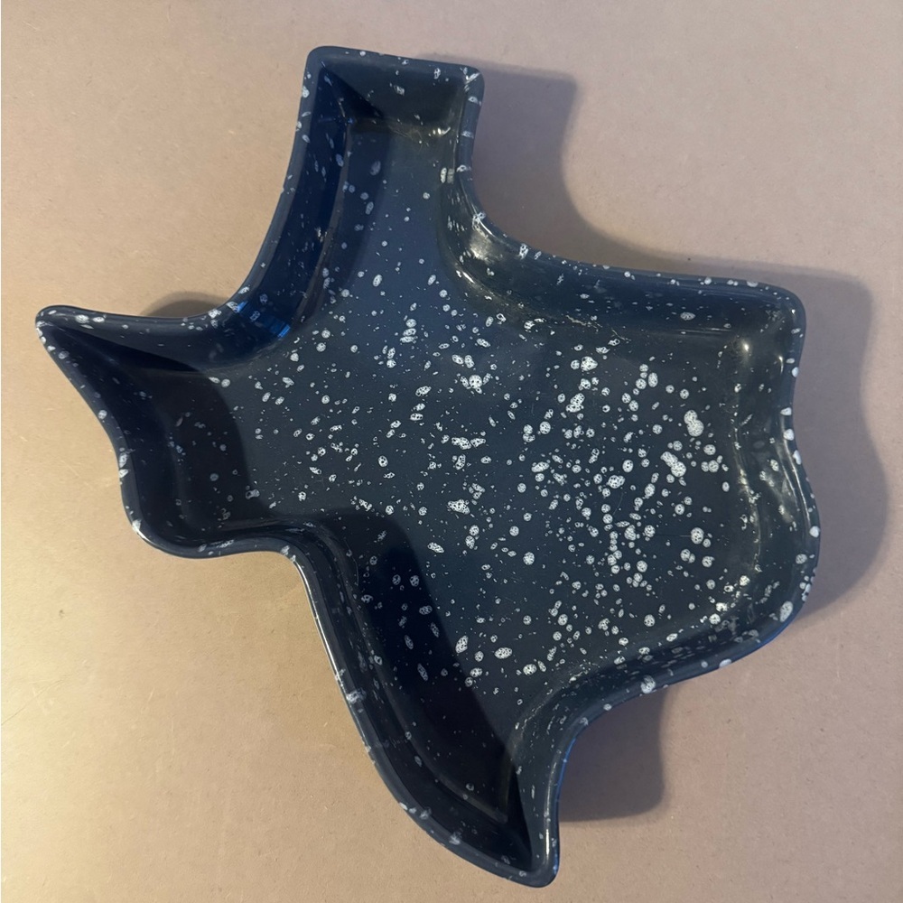 Frankoma USA Pottery Texas-Shaped Ceramic Tray